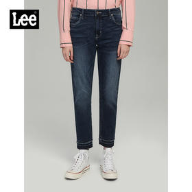 【尺码25】Lee商场同款弹力牛仔裤女401版型中腰小脚九分裤潮LWZ4013AZ71V