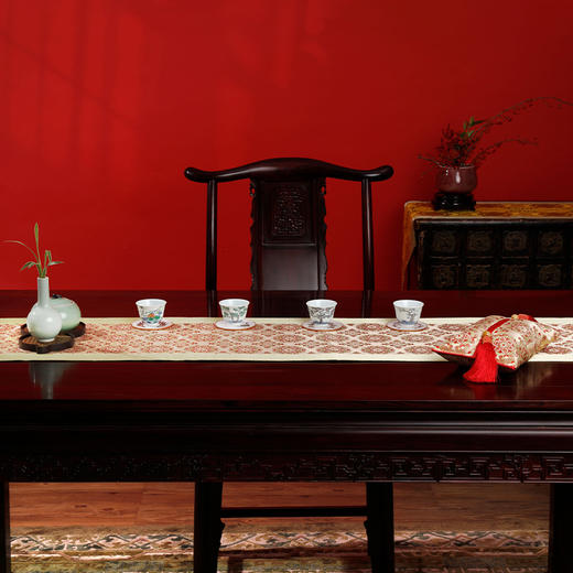 【皇锦】织锦纸巾盒-宝相花 商品图1