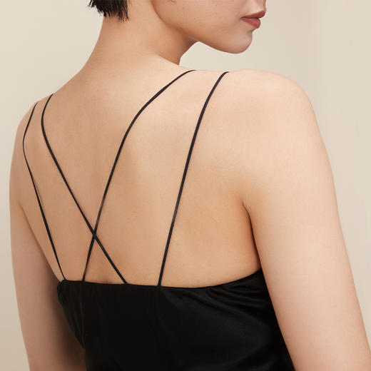 【皇锦】真丝吊带睡衣带杯真丝睡衣吊带 商品图4