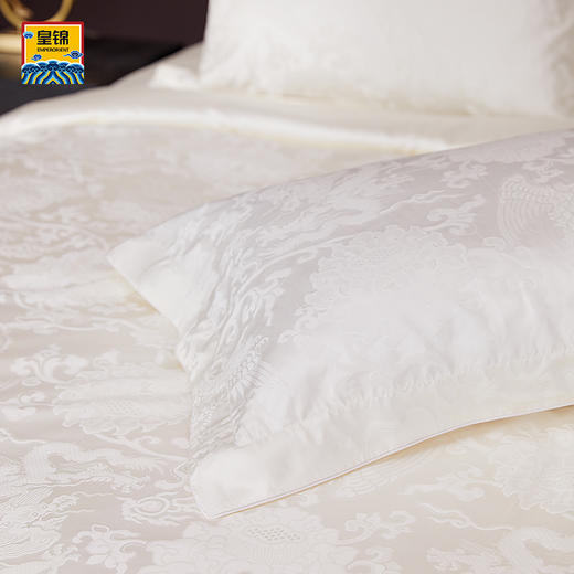 【皇锦】丝棉提花枕套·龙凤莲花 商品图2