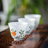 古彩牡丹玉脂杯5头茶具 商品缩略图1