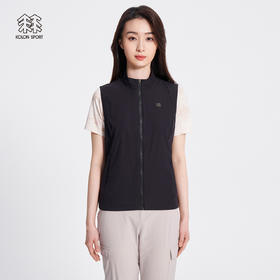 KOLONSPORT可隆户外休闲衣女款防泼水马甲凉感运动马夹防晒上衣	LKVT2MN148