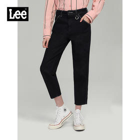 【腰围24-25】Lee商场同款21新品411高腰小脚女牛仔裤显瘦男友酷LWZ4114ET898