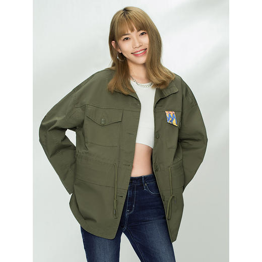 Lee商场同款21春夏新舒适橄榄色女工装休闲夹克外套L435856CSANL 商品图4