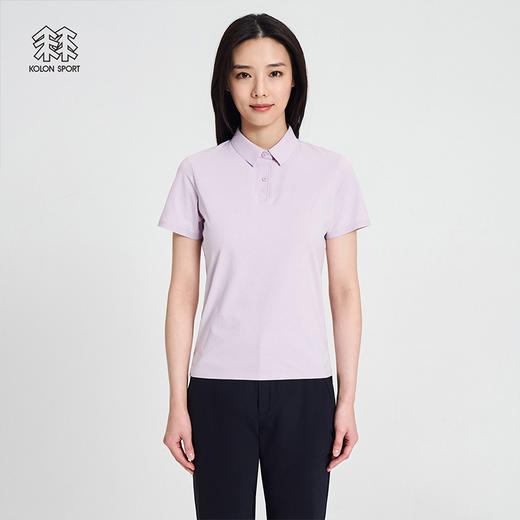 KOLONSPORT可隆【刘诗诗同款】POLO女款防晒运动上衣速干保罗衫LKPT2MT564 商品图7
