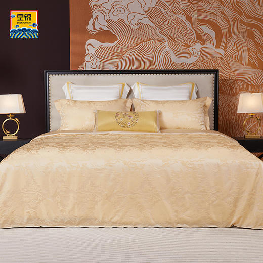 【皇锦】丝棉提花被套·龙凤莲花 商品图0