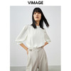VIMAGE/纬漫纪夏季新品宫廷五分袖袖简约大方小上衣V1713330 商品缩略图4
