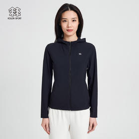 KOLONSPORT可隆针织夹克女款凉感弹力运动外套防晒上衣户外休闲衣LKJK2MN150