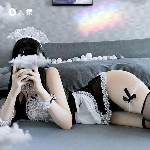 【双旦狂欢·钜惠来袭】【情趣内衣】女仆cos吊带公主裙8件套 商品图5