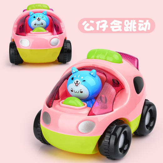 【好玩不用电 后轮驱动说走就走】儿童玩具惯性小汽车 男孩回力动物车工程车飞机挖机礼品 商品图8