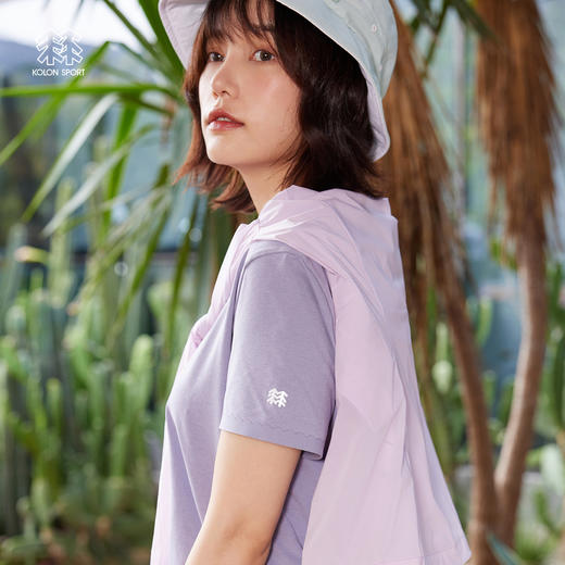 KOLONSPORT可隆短袖防晒UPF40+运动上衣户外速干T恤LKRT2MT566 商品图1
