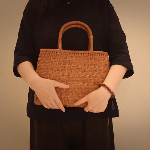 山葡萄藤全手工编织提篮 商品图3