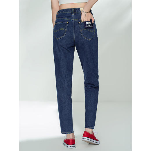 Lee商场同款101+21新品411舒适高腰蓝男友酷女牛仔裤LWZ4115PNAVB 商品图1
