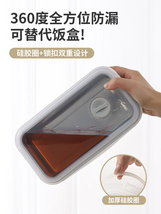 芬兰米膳葆316不锈钢冰箱保鲜盒冷冻厨房密封收纳盒沙拉便当饭盒 商品图8