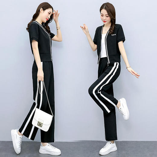 运动休闲，韩版宽松显瘦洋气时髦小个子穿搭两件套HR-AQHUI221 商品图3