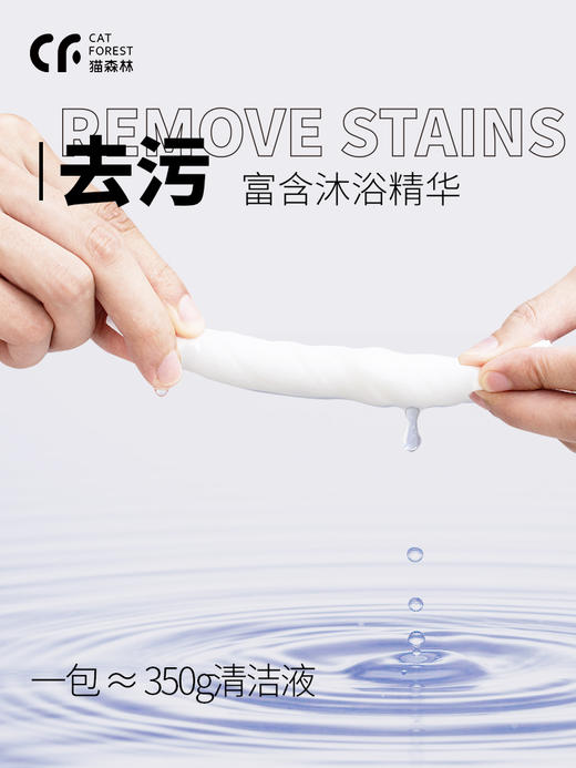 【赠品链接勿拍，单拍不发货】猫森林宠物清洁湿巾小包随身装 商品图2