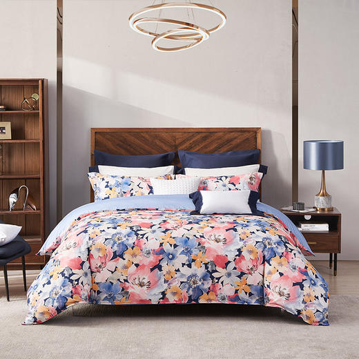 梦洁纯棉印花四件套 长岛庄园 商品图0