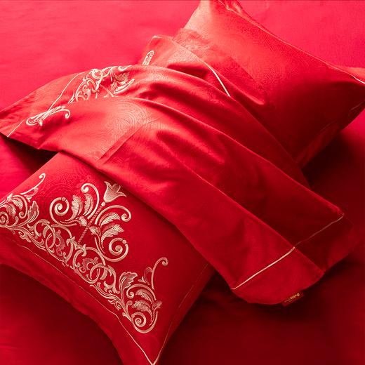 多喜爱 婚庆床上用品四件套 臻爱/鸿运当头/幸福绽放（红）/为爱绽放 cs 商品图7