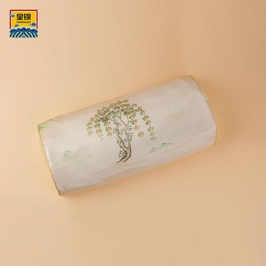 【皇锦】真丝印花半圆荞麦枕-敦煌山水 商品图0