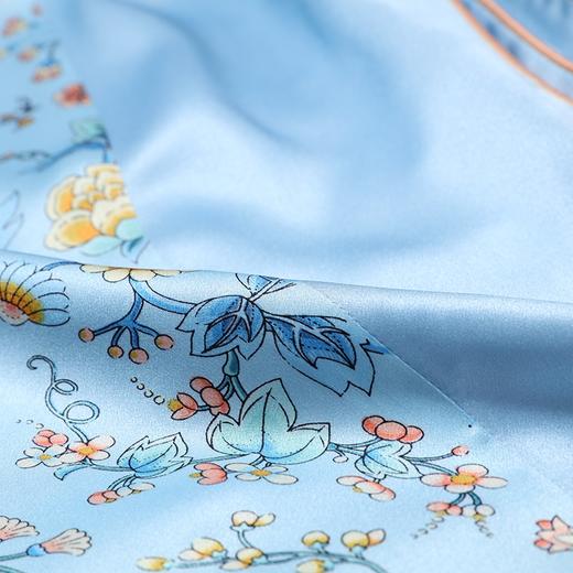 【皇锦】印花真丝被套桑蚕丝三件套-繁花似锦 商品图2