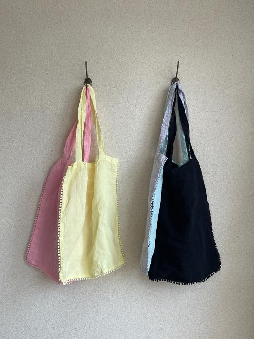 ROBE黄/黑/粉/紫/蓝麻布包 商品图7