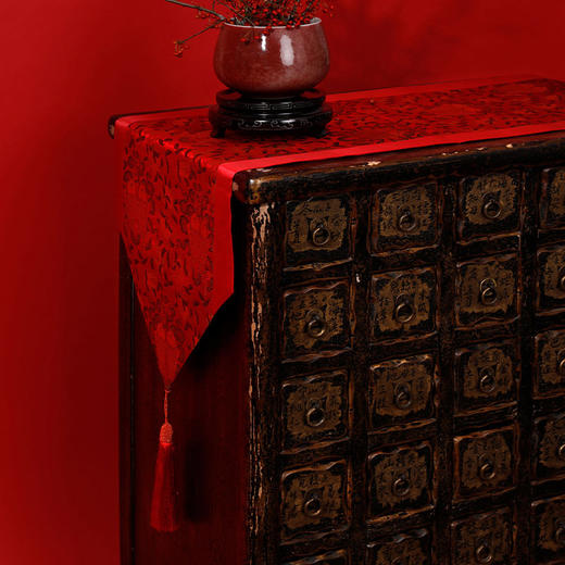 【皇锦】织锦桌旗·富贵双鱼 商品图1