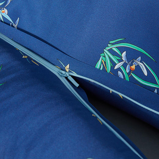 【皇锦】真丝护颈枕桑蚕丝枕荞麦壳颈椎枕-兰兮 商品图4