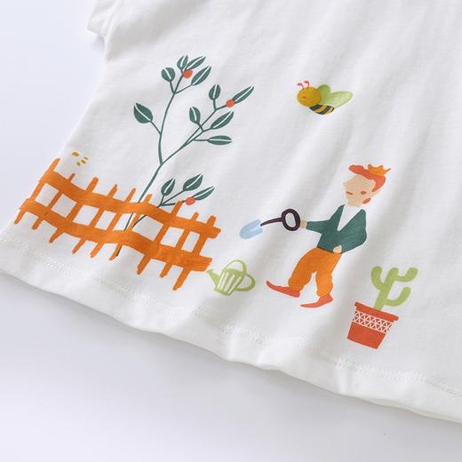 英氏童装儿童短袖t恤宝宝纯棉上衣22新款夏装宽松衣服YRTCJ22306A 商品图3