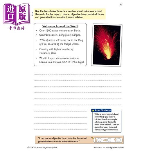 英国CGP原版 KS2 English Writing Targeted Question Book 英语 写作针对问题书套装4册 小学3-6年级 含答案 商品图4