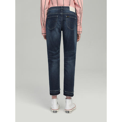 【尺码25】Lee商场同款弹力牛仔裤女401版型中腰小脚九分裤潮LWZ4013AZ71V 商品图1