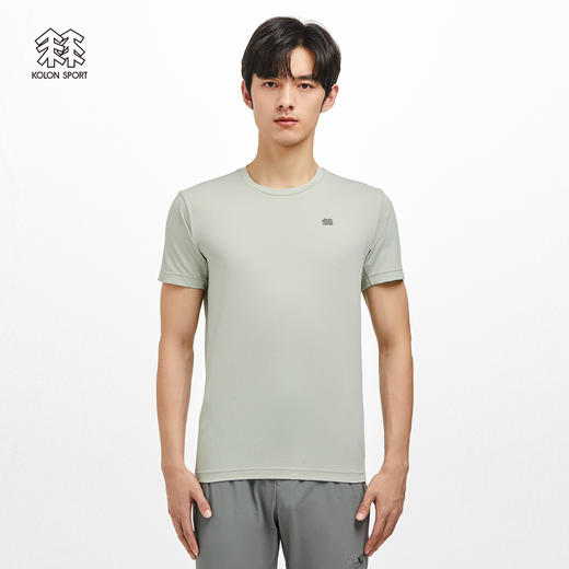 KOLONSPORT可隆短袖男款防晒UPF50+上衣运动弹力体恤户外吸湿T恤LHRT2MN213 商品图2