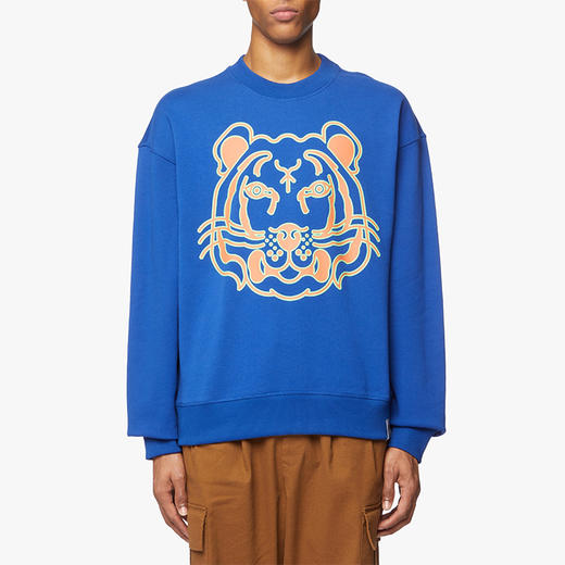 KENZO 高田贤三 抽象大虎头 男士卫衣 蓝色 FC55 SW526 4ML 74 商品图1