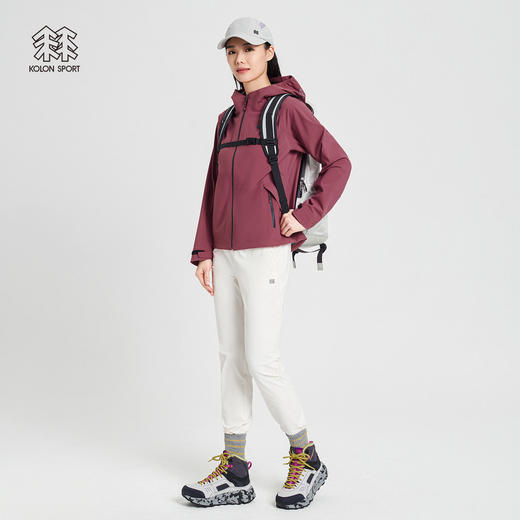 KOLONSPORT可隆防水外套女款防风运动衣轻量夹克春季户外休闲衣LKJK2MN142 商品图4