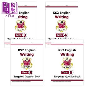 英国CGP原版 KS2 English Writing Targeted Question Book 英语 写作针对问题书套装4册 小学3-6年级 含答案