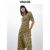VIMAGE/纬漫纪夏季新款印花时尚气质宫廷袖连衣裙V1707334 商品缩略图2