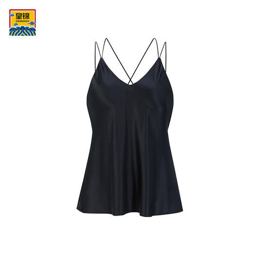 【皇锦】真丝吊带打底带杯桑蚕丝睡衣 商品图1