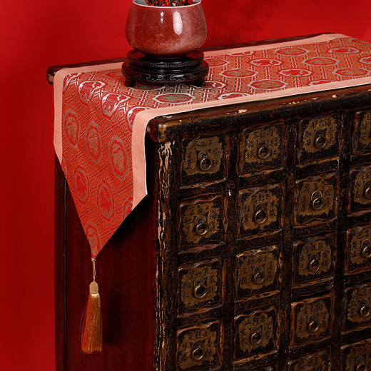 【皇锦】织锦桌旗·狮子 商品图3