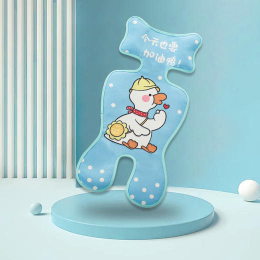 【天生凉感 不粘宝宝 机洗不变形】A类冰丝推车凉席乳胶童车座椅席纱布婴儿车席宝宝餐椅垫透气升级 商品图12