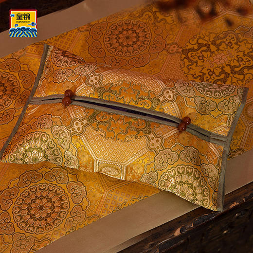 【皇锦】织锦纸巾盒·夔龙八大晕 商品图0