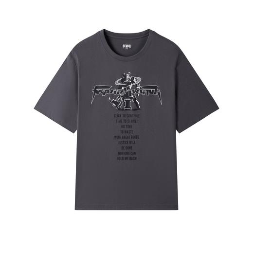 森马短袖T恤男个性卡通字母印花2022夏季新款帅气减龄男生上装潮-TDS 商品图4