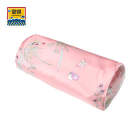 【皇锦】真丝印花半圆形荞麦枕-满庭芳