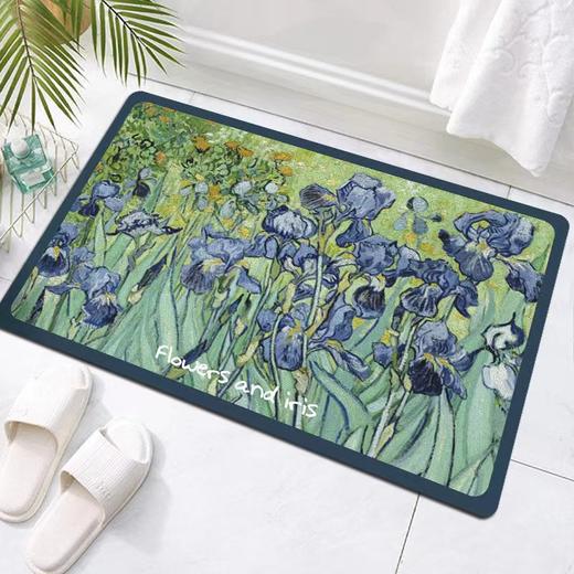 小清新ins唯美艺术风硅藻泥浴室卫生间吸水地垫洗手间厕所门口防滑脚垫子 商品图6