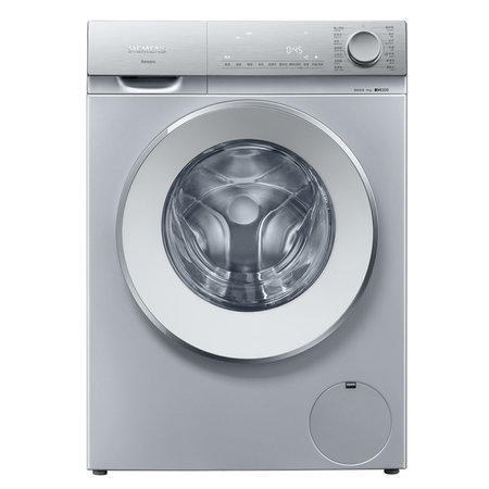 西门子10KG大容量 隐形触控屏 曲面瓷感旋钮 智能除渍 BLDC变频滚筒洗衣机XQG100-WB45VM080W 商品图0