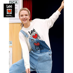 【Keith Haring联名】Lee 21新品宽松白色女卫衣L43611CUHK14