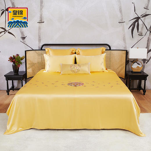 【皇锦】手绣三件套·双龙五谷丰登金色 商品图0