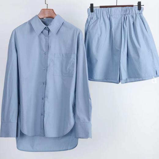 【à perles】丝光棉经典套装，方领衬衫➕腰头橡筋短裤（可单买），舒适时髦【清仓，不退不换】 商品图10