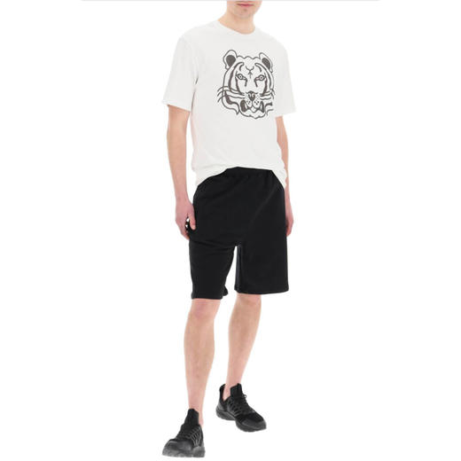 【二】KENZO 高田贤三 抽象大虎头 男士圆领短袖T恤 白色 FC55 TS201 4SA 01B 商品图3