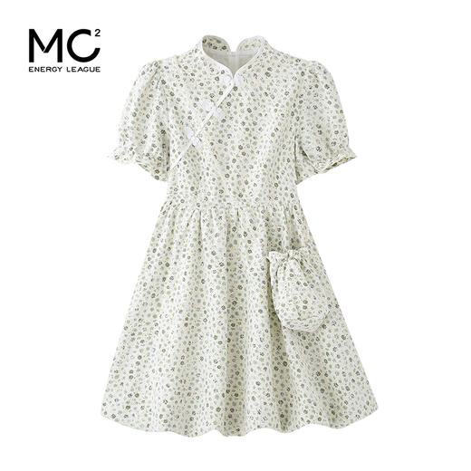 女装立领立体蕾丝中式蓬蓬裙连衣裙-162168Q2221007 商品图3