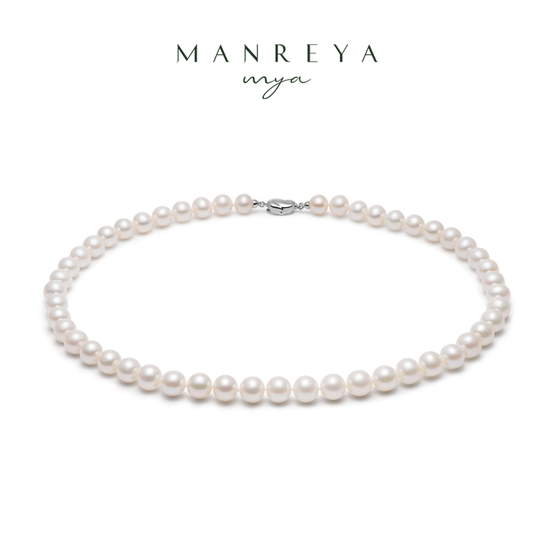 Manreya玛芮雅「锦绣」银镀白金淡水AK珍珠高定项链