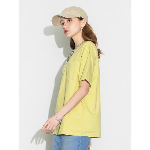 Lee商场同款22春夏新品舒适男友版印花多色女短袖T恤LWT0024193RT 商品图3